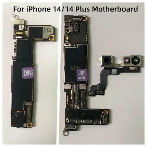S35a374dffee144acaeea2de1e2b7cf6ap_480x480q75 Fully Unlocked For iPhone 14 Plus Logic Board For iPhone 14 Pro Max Clean ICloud Motherboard No/With Face ID Unaltered Mainboard (New) - Image 1