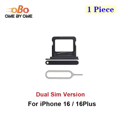 S37570623844a4f5ea79fe1018eae1b37Z_480x480q75 Dual SIM Card Tray Holder Slot Replacement for iPhone 16 and 16 Plus Dual Sim Version Card Tray Holder Black Green Blue (1PC) (New) - Image 1