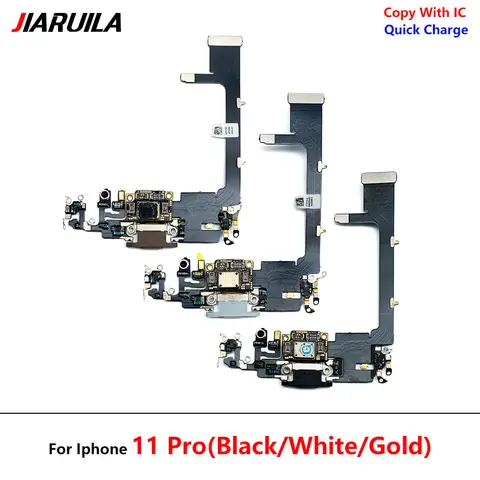 S376e233dc3494990b321b5214f983886Q_480x480q75 Fast Charger USB Dock Charging Dock Port Board With Mic Microphone Flex Cable Iphone 11 Pro Max 11pro (New) - Image 1
