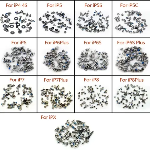 S38e139dad03749bc81d6e7e9b0d00ac45_480x480q75 Full Screws Set For iPhone 12 13 14 Plus Pro Max Mini SE2 With 2x Bottom Screws Kit Repair Replacement Parts Phone Accessories (New) - Image 1