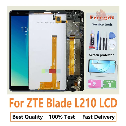 S3981d393d6e04e8ab85db097c5b7d002s_500x500 Original LCD Display ZTE Blade L210 Full With Frame (New) - Image 1