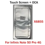 Infinix Note 7 8 10 11 11s 12 30 30i 40 40X 50 50x Pro Plus Lite VIP G96 Touch Screen Front Outer Glass + OCA (New)