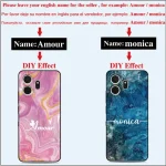 Customized Name Phone Case LG Wing Velvet K40s K42 K20 K52 K51 K41s K50 Q6 Q7 G7 G6 G8X G8s V50 V60 ThinQ Stylo 5 6 Cover (New)