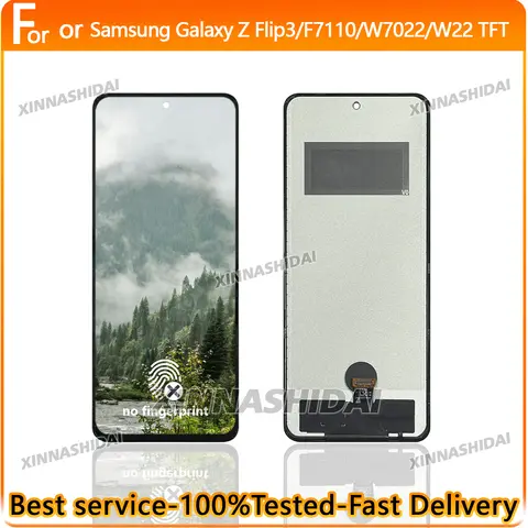 S404dd26fcf9f4a5aa76ee216d192d12eZ_480x480q75 Tested TFT Display Samsung Galaxy Z Flip 3 LCD Display Touch Panel Digitizer Vergadering Voor F7110 W022 W22 Display (New) - Image 1