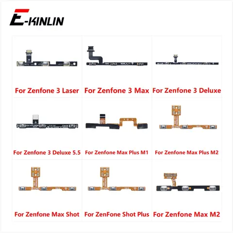 S408fb230ff4642b58f2323e8681a72688_480x480q75 Mute Switch Power Key Ribbon Asus Zenfone 3 Max M1 M2 Laser Deluxe 55 Shot Plus ON OFF Volume Button Control Flex Cable (New) - Image 1
