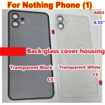 Back Glass Battery Cover Housing Nothing Phone 1 Phone1 A063 655 Case Shell with Camera Frame Lens Rear Lid (New)