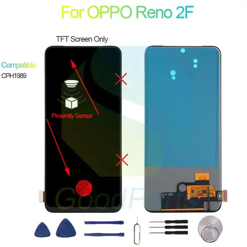 S47fc682256894dcaa873f8764c3edaccx_480x480q75 OPPO Reno 2F Screen Display Replacement 2340*1080 CPH1989 Reno 2F LCD Touch Digitizer Assembly (New) - Image 1