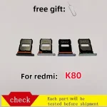 SIM Card Tray Mi Xiaomi Redmi K80 24122RKC7C drawer chip card tray slot drawer card Redmi K80 Holder Card Tray chip (New)