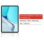 1095New 120Hz Huawei MatePad 11 (2021) LCD Display Touch Screen Digitizer Assembly DBY-W09 DBY-AL00 Display (New)