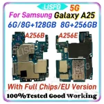 For Samsung Galaxy A25 A256B A256E Motherboard  Full Chips Android OS Unlocked 8GB+256GB Logic Board 6GB/8GB+128GB Mainboard 5G (New)