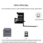 MEP Flex US Version ESIM to Dual SIM Card Conversion Flex Cable iPhone 16pro 16promax 16 Pro max With Dual sim Tray Snow IC (New)