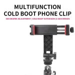 360 Degree Rotation Phone Holder Phone Tripod Mount Holder Mobile Smartphone Support with Cold Shoe Iphone Samsung (New)