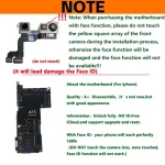 100% Tested For iPhone 16 Pro Max Motherboard Unlocked With/NO Face ID Support iOS Update Logic Board Clean ICloud Mainboard (New)