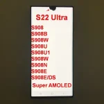 120 Hz Super AMOLED Samsung Galaxy S22 Ultra LCD S908 S908B S908E Screen Display Touch Screen Digitizer With defects screen (New)