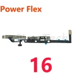 1Pcs Power Volume Button Flex Cable iPhone 16 15 Pro Max Plus 16E On Off Control Silent Switch Key Side Button With Metal (New)