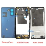 Infinix Hot 50 4G X6882 678 Inch LCD Faceplate Frame Front Middle Frame Battery cover Back Housing Door Replace Parts (New)