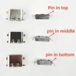 10 USB 3.1 USB Connector Type C Horizontal Mid Mount 16P Female 1.6mm through board 0.8mm charger adapter DIY Type C (New)