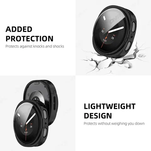 S545d1eb3183947528a67fcb73ec46647b_480x480q75 Case Samsung Galaxy Watch 9 40mm 44mm Full Coverage Bumper Soft TPU Protective Case Cover - Galaxy Watch 9 Accessories (New) - Image 1