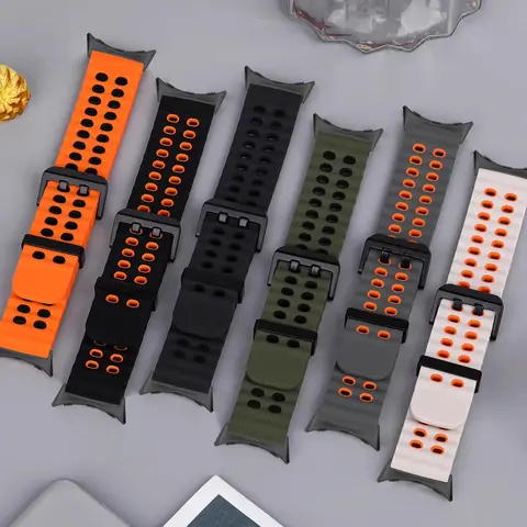 S54997c86b1484b6c95d1be9d6ecacdc2h_480x480q75 Sports Silicone Strap Google Pixel Watch 4 45mm Marine B Google Pixel Watch 3 45mm Bracelet Wristb Accessories (New) - Image 1