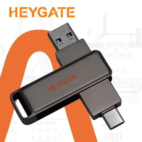 S598f2f3558d745bf8a7615a76e65c616A_480x480q75 HEYGATE USB 32 Type-C Dual Interface OTG U Disk 150MB s Fast Transfer Flash Drive Memory Stick roid Smartphone Notebook (New) - Image 1