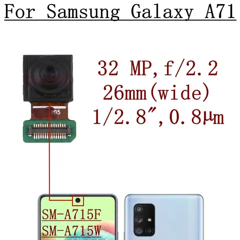 S59eb668eeea1441b927112c86815ad4dC_480x480q75 Back Main Front Facing Camera Samsung A71 A715F A715U A715W Ultrawide Macro Depth Rear Camera Module Flex Cable (New) - Image 1