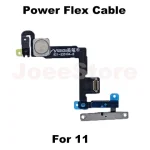 1pcs iPhone 11 12 Pro Max Mini Power On Off Volume Up Down Switch Side Button Flex Cable With Metal Bracket Assembly Parts (New)