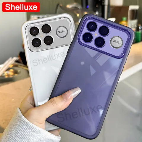 S60646a6f4bd34430bcb494387518bd02P_480x480q75 PocoF8 Ultra Case Shelluxe Transparent Silicone Soft Cover Xiaomi POCO F8 F7 Pro PocoF7 Ultra Plating TPU Phone Cases (New) - Image 1