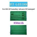BackShell BT GH188 Replacement Lithium Battery 3.7V 850mAh GBA SP Gameboy Advance SP Gamepad Rechargeable Battery (New)