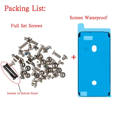 S635d449f416d449ba716772595b22e2cw_480x480q75 Inside Full Set Screws Phone 6 6P 6S 7 7P 8 Plus X XR XS 11 Pro Max With Waterproof Adhesive Sticker Replacement (New) - Image 1