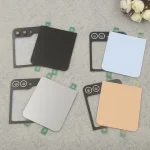Back Cover Samsung Galaxy Z Flip 6 Flip6 F741 Battery Cover Glass Rear Door Housing Case Replacement Parts With Camera Lens (New)