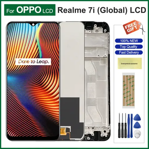 S6748218c993b4f85b53d2c6c2ef57f67H_480x480q75 6.5" Display Screen for Realme 7i (Global) Lcd Display Digital Touch Screen with Frame Assembly for OPPO Realme 7i Replacement (New) - Image 1