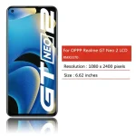 6.62"AMOLED New For Oppo Realme GT Neo2  LCD Display Touch Screen Digitizer Assembly For Realme GT Neo 2 RMX3370 LCD with Frame (New)