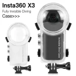 Invisible Dive Case 50M Waterproof Housing Cover Underwater Protector Diving Box Shell Insta360 X3 Camera Accessories (New)