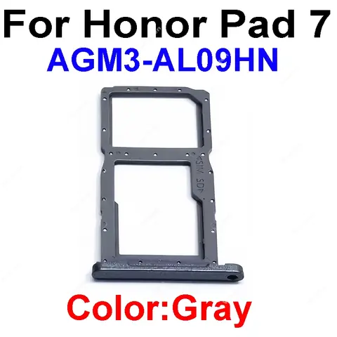 S6e660b2deac54f0c92846e5cd11a23bcW_480x480q75 Sim Card Slot Tray Honor V6 Tablet V7 Pro Pad 6 7 X6 X7 KRJ-W09 KRJ2-AN00 AGS3-AL09 AGM3-AL09HN AGR-AL09 AGM-AL09HN (New) - Image 1