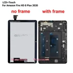 With or No Frame Tablet Parts For Amazon Fire HD 8 Plus 8+ 2020 10th Gen HD8 2020 K72LL4 KFONWI Touch Screen Digitizer Assembly (New)