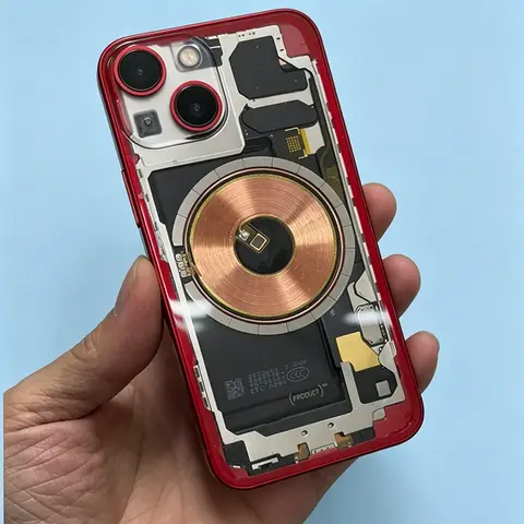 S6f20f309b8ac440da4c29394c9a7f6d7x_480x480q75 OEM Fit Modified Clear Back Cover iPhone 13 & 13 Mini - Full Transparent Rear Housing Mod Assembly (New) - Image 1