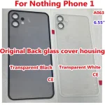 Original 6.55'' Nothing Phone (1) Back Battery Cover Phone One A063 Housing Rear Case Phone1 Glass Lid with Camera Lens (New)