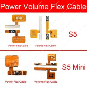 S6fbec078fee44ca5b07876c869d7e68c9_300x300q75 Power Volume Button Flex Cable Samsung Galaxy S5 G900F G900H / S5 Mini G800F Power Volume Switch Flex Ribbon Repair Parts (New) - Image 1