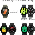 20mm Metal Strap For Samsung Galaxy Watch 7 FE 6 5 4 44mm 40mm Stainless Steel Bracelet Band Galaxy Watch 6 4 Classic 47mm 46mm (New)