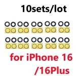 10set Rear Camera Glass iPhone 17 16 15 Pro Max 14 Plus 11 12 13 Back Camera Cover Lens Sticker Adhesive Glue Replacement (New)