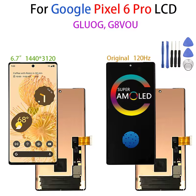 S72220d7aa83b4621a8e50002b210f5f9r Google Pixel 6 Pro Display (New) - Image 1