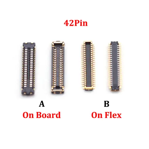 S73fd6f644ca24f1997e66621dc91c44dZ_480x480q75 2pcs IPad 7 8 9 Pro 102 7th 8th 9th A2270 A2602 A2197 A2198 42 54 Pin Touch LCD Display Screen FPC Connector Plug Board (New) - Image 1