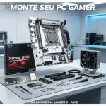 JGINYUE X99M Gaming D4 ATX Motherboard LGA2011-3 Compatible with Xeon E5 V3/V4 DDR4 Memory M.2 NVME Support ARGB Lighting (New)