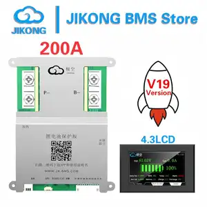S764355cb007947a48a1364e74b94ca8df_300x300q75 200A 5kW V19 jk bms Bluetooth APP 4S 8S 12V 24V Active Equalizing Current 2A Lifepo4 Battery golfcar camper van speedboat (New) - Image 1
