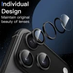 i17 ProMax Metal Ring Camera Glass Apple iPhone17 iPhone 17 Pro Max Alloy Lens Film i Phone Air iFone iHone 17Pro 17ProMax (New)