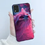 Cute Case LG K42 Capa LG Q52 Fundas LG K52 Coque LG K62 Printing Shell Protective Cover Soft Silicone Cartoon Black Casing (New)