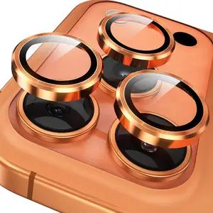 S7c1d9be36e0f4fa3b99dcf87666ac61eR_300x300q75 Orange Metal Glass Camera Lens Protector IPhone 17 Air 16 15 14 13 Pro Max Plus 17Air 16Pro 17Pro i17 IPones Ring Lens Cover (New) - Image 1