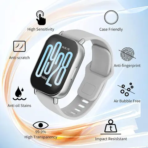 S7e062bd6d70d49b8a5267db905f741a7W_480x480q75 Tempered Glass Protector For Xiaomi Redmi Watch 5 Active/Lite Accessories Screen Protector For Redmi Watch 4 (New) - Image 1