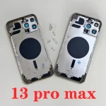 New OEM Housing IPhone 13 Pro Max Cover Battery Door Rear Chassis Middl Frame with Back Glass iPhone 13 pro max 13 Mini (New)