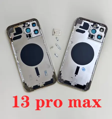 S7e370fd6aa95459890fbb83714691a22H_480x480q75 New OEM Housing IPhone 13 Pro Max Cover Battery Door Rear Chassis Middl Frame with Back Glass iPhone 13 pro max 13 Mini (New) - Image 1
